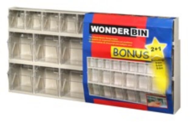 Picture of WONDERBIN LIN BIN BEIGE BIN SET OF 3 669 80007