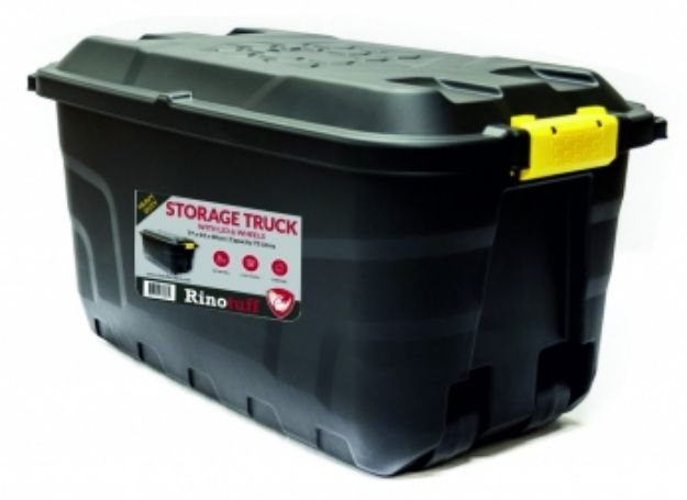 Picture of RHINOTUFF 75LTR STORAGE TRUNK WITH LID AND WHEELS