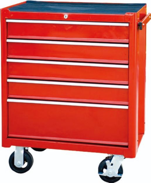 Picture of TOOLCHEST TBR3005-X CABINET 5x BALL BEARING SLIDING DRAWERS W/ CASTORS (688x435x885mm) 62kg