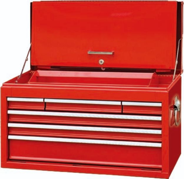 Picture of TOOLBOX TBT3006-X (TB2050BBSA) RED 6 DRAWER TOP BOX ROLLER BEARING SLIDES