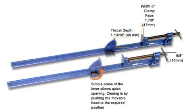Picture of GROZ 1BC/T/2 24&#039;&#039; RAPID ACTION BAR CLAMP
