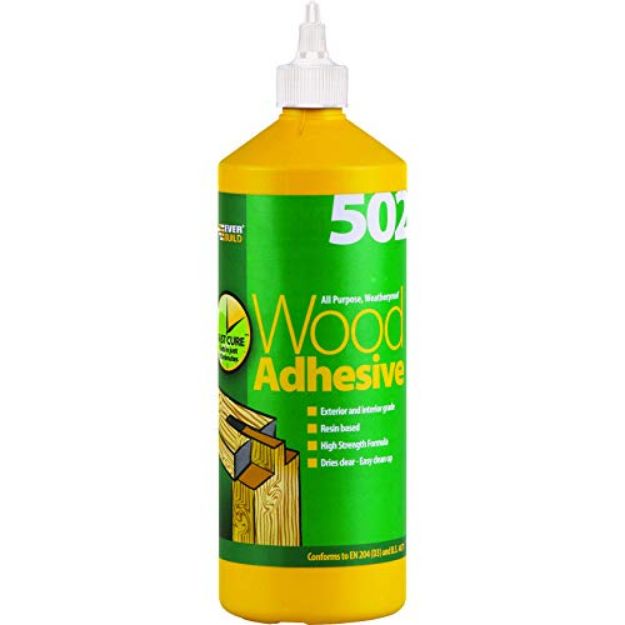 Picture of EVERBUILD 502 1LTR WOOD ADHESIVE WEATHERPROOF
