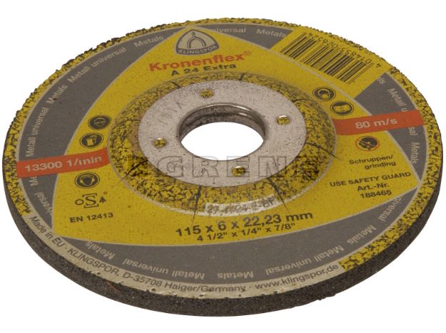 Picture of CROWNFLEX 230x6x22MM 9&#039;&#039; A24 EXTRA STEEL DPC GRINDING DISCS 13447