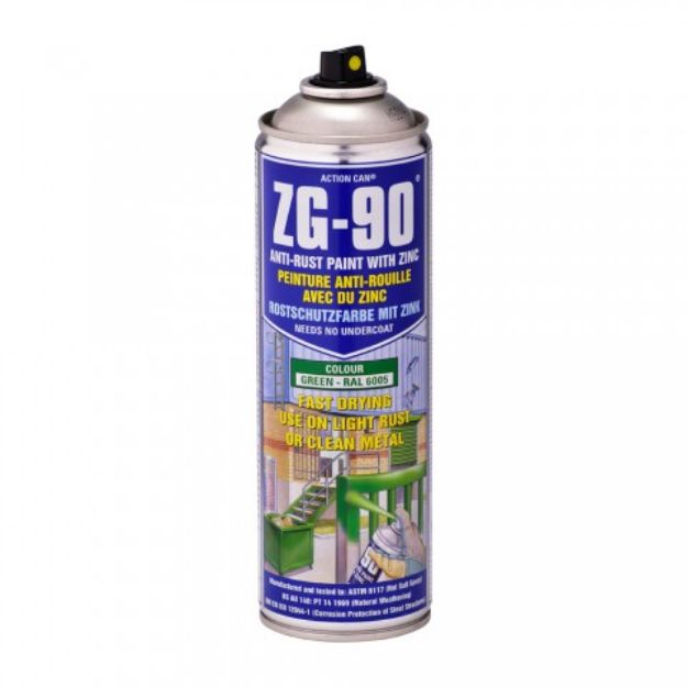 Picture of ACTION CAN ZG-90 500ml GREEN COLD ZINC GALVANISING SPRAY PAINT