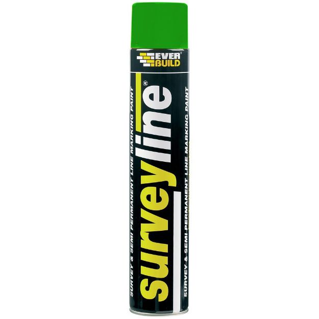 Picture of EVERBUILD 750ML GREEN SPRAY PAINT EVERLINE TEMPORARY