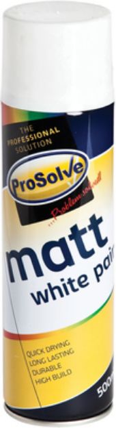 Picture of 500ML WHITE MARKER SPRAY PAINT 00382 MATT