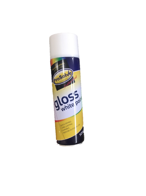 Picture of 500ML WHITE GLOSS SPRAY PAINT 00383