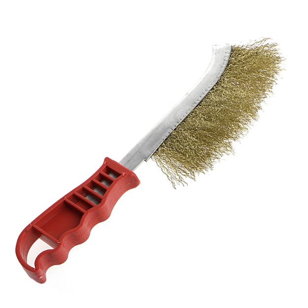 Picture of CURVED STAINLESS STEEL WIRE HAND BRUSH WITH HANDLE VIP1000Z