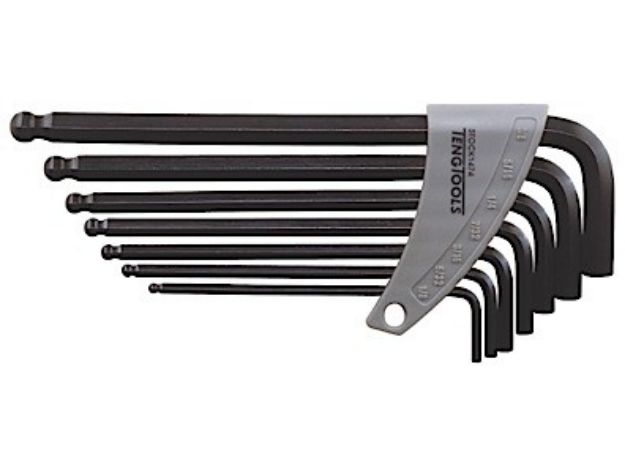 Picture of TENGTOOL 1474 7PC IMPERIAL BALLEND ALLEN KEY SET