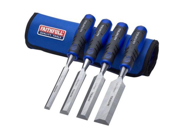 Picture of XM FAITHFULL CHISEL SET 4PC IN HD STORAGE ROLL