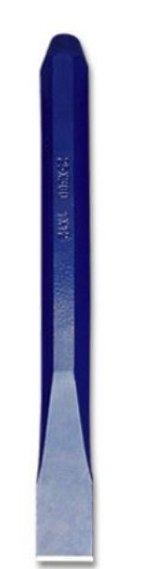 Picture of GROZ Cold Chisel (Octagonal) Length 7" (175mm) blade width 5/8" (16"mm stock 1/2" (13mm)- Oxford Blue