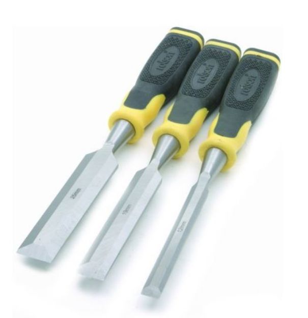 Picture of ROLSON 56105 3pc WOOD CHISEL SET INCL 12,19 & 22mm