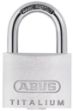 Show details for ABUS 64TIC50 50mm TITALIUM PADLOCK Picture of ABUS 64TIC50 50mm TITALIUM PADLOCK
