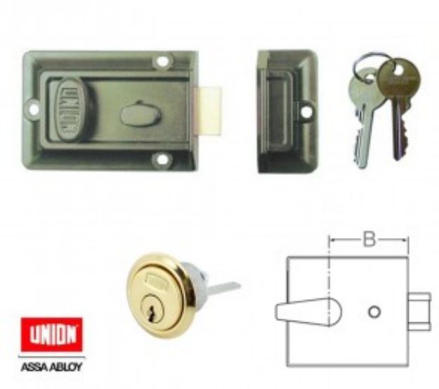 Picture of Y1022C-ENB UNION RIM NIGHTLATCH 60MM