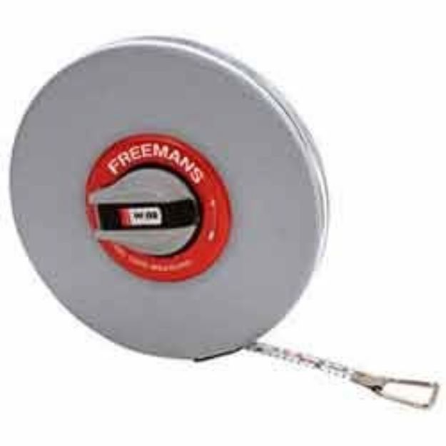 Picture of FREEMANS 30M/100&#039; x13MM STEEL MEASURING TAPE CLOSED CASE