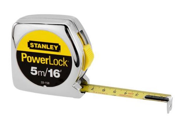 Picture of STANLEY POWER LOCK 5M/16&#039; X 3/4&#039;&#039; BLADE MEASURING TAPE 0-33-553