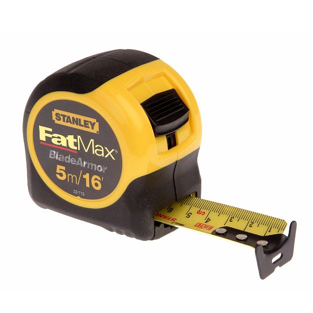 Picture of STANLEY 0-33-719 5M/16&#039;x1-1/4&#039;&#039; FAT MAX MEASURING TAPE