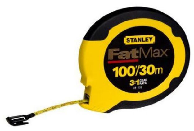 Picture of STANLEY 0-34-132 30M/100&#039; FATMAX STEEL MEASURING TAPE
