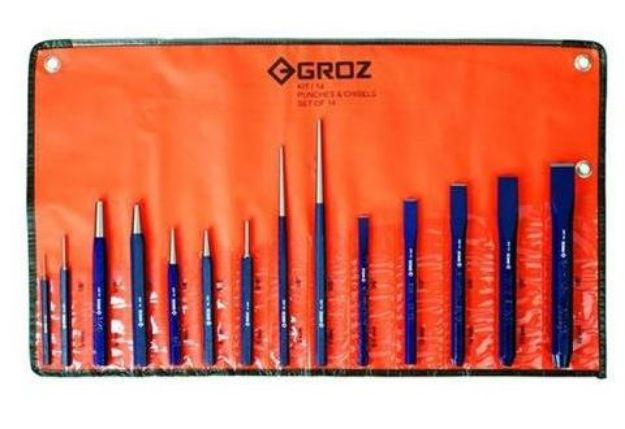 Picture of GROZ 14PC PUNCH AND CHISEL KIT 33001