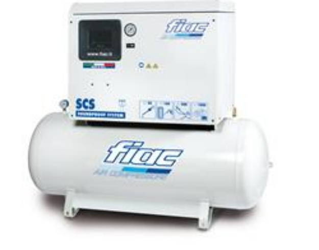 Picture of Fiac 3HP 200 LTR 400Volt SCS415/200 Low Noise Piston Compressor With Dryer (1121720391) CFM 14.0