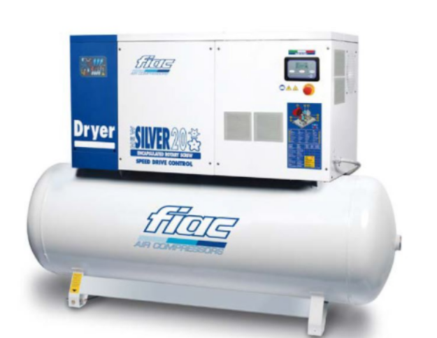 Picture of Fiac 20HP 500LTR 400Volt Compressor 20/500 (112.168.0310) 67.1 CFM With Dryer 