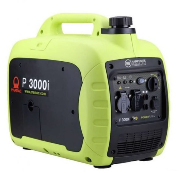 Picture of PRAMAC P3000I 230v Silenced Petrol Portable Inverter Generator 4.L Tank 2.5Kw Max Power 