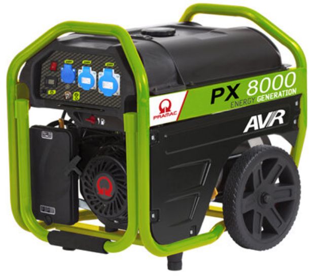 Picture of PRAMAC PX8000 115/230V 8000W PETROL PORTABLE GENERATOR W/ AVR & ELECTRIC START 