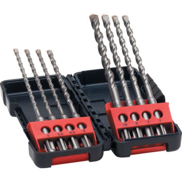 Picture of Bosch 8pc SDS Masonry Drill Bit Set drill bit