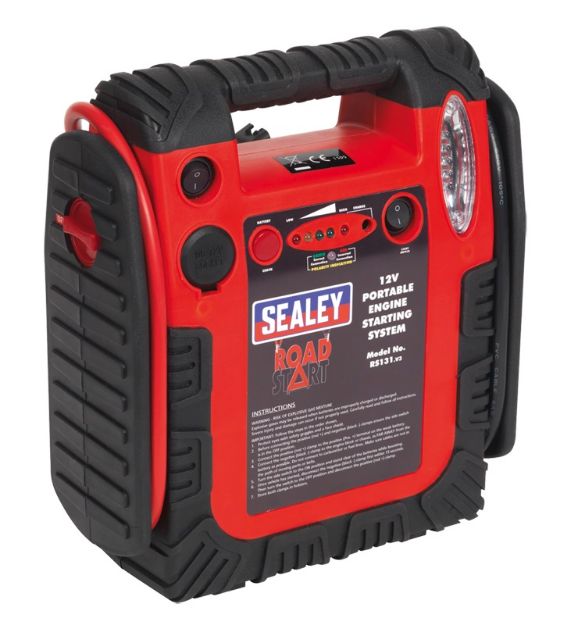 Picture of SEALEY RS131 ROADSTART EMERGENCY POWER PACK 12V 900Amp 5.5Kg W/ 0.8Mtr CABLE   Booster Pac