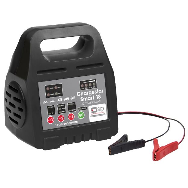 Picture of SIP CHARGESTAR SMART 18 6/12V 12amp BATTERY CHARGER