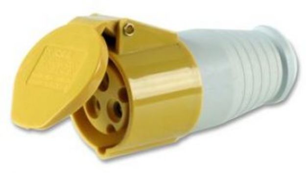 Picture of 110V 16A YELLOW TRAILING SOCKET