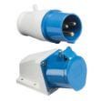 Show details for 32AMP 240V BLUE 3 PIN WALL MOUNTED SOCKET Picture of 32AMP 240V BLUE 3 PIN WALL MOUNTED SOCKET