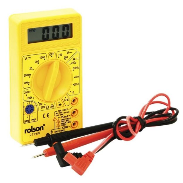 Picture of ROLSON 27259 DIGITAL MULTIMETER 19 RANGES TO COVER AC/DC VOLTAGE
