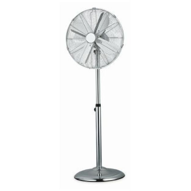 Picture of 16" 220V Metal Pedestal Fan - 50W Motor - 3 Speed Dial Control - Adjustable angle