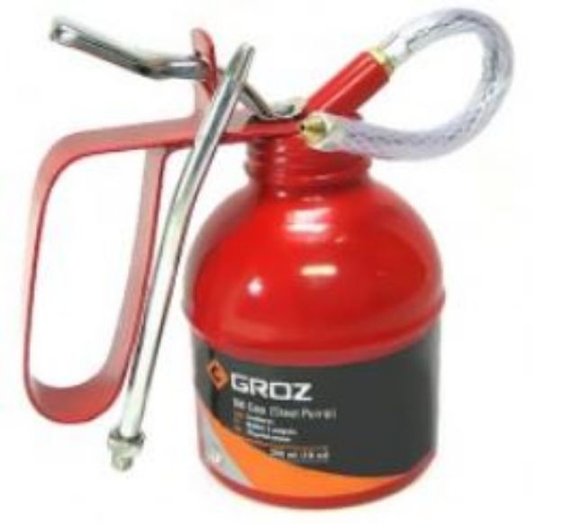 Picture of GROZ Oil can 1000ml, Steel Pump with Flexible Spout