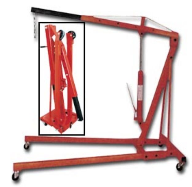 Picture of 2 TON FOLDING HYDRAULIC ENGINE HOIST T32002