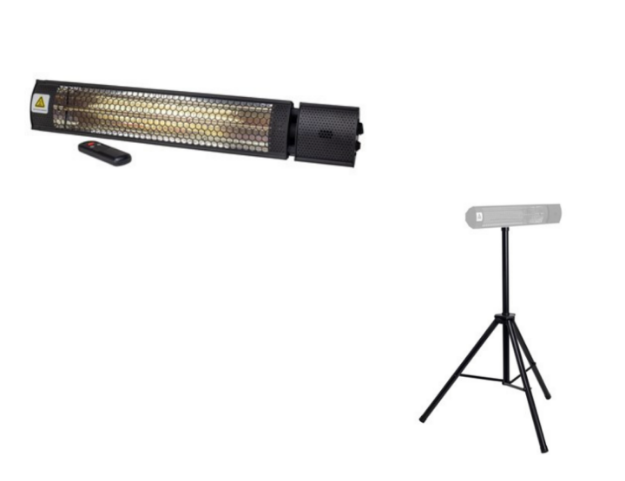 Picture of SIP 09586P Universal Halogen Heater c/w Remote Control & Heater Stand 