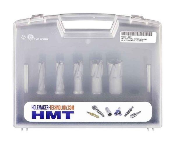 Picture of Hmt Carbidemax 40 Tct Cutter Set 12,14,18,22,26Mm + 2 Pilots 108030-5SET
