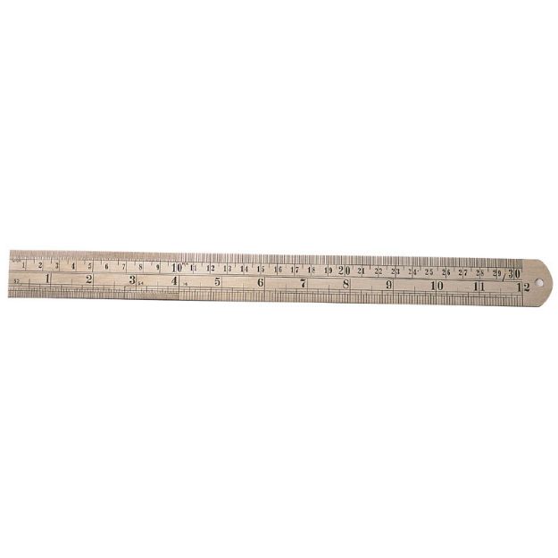 Picture of AK 12'' 300mm S/S RULE (SR/12) METRIC/IMPERIAL
