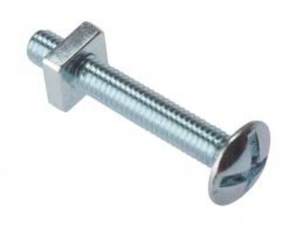 Picture of M6X80MM Z/P ROOFING BOLTS C/W NUTS