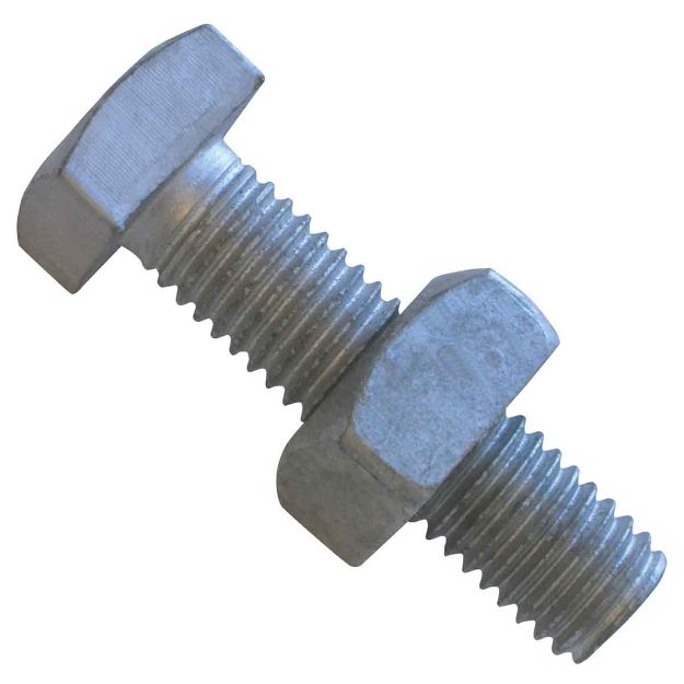 Picture of M8X65MM Z/P CUP SQUARE BOLTS & NUTS