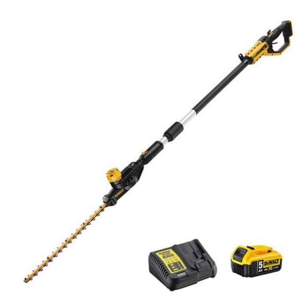 Picture of Dewalt DCMPH566P1 18V XR Pole Hedgetrimmer Bare Unit C/W 1 x 5.0ah Li-ion Battery & Charger