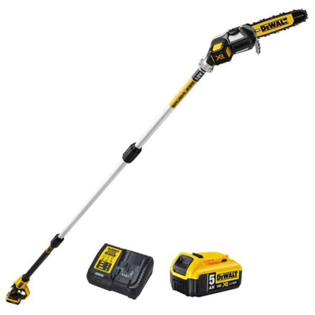 Picture of Dewalt DCMPS567P1 18V XR Brushless Pole Saw 20cm Bar (3mtr Length/ 4.5mtr Reach) C/W x1 5.0Ah Battery & Charger ***