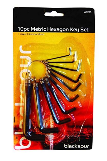 Picture of BLACKSPUR WR270 10pc METRIC HEX ALLEN KEY SET