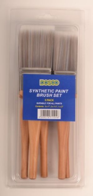 Picture of DOSCO 5 PACK SYNTHETIC BRUSH SET
