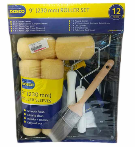 Picture of DOSCO 9'' ROLLER SET WITH 3 SLEEVES 71091