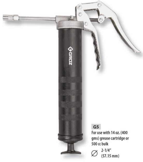 Picture of Groz Pistol Grease Gun, 1/8" BSPT Threads