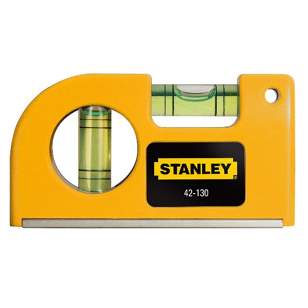 Picture of STANLEY 0-42-130 MAGNETIC 2 VIAL POCKET LEVEL