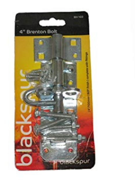 Picture of BLACKSPUR BH103 4'' GALV BRENTON BOLT C/W FITTINGS