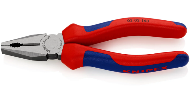 Picture of Knipex Combination pliers polished with multi component handle 160mm 03 02 160
